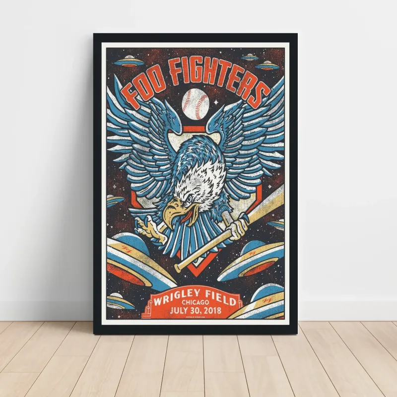 Foo Fighters – Wrigley Field Chicago 2018 Fine Art Concert Poster