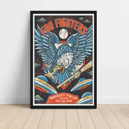 Foo Fighters – Wrigley Field Chicago 2018 Fine Art Concert Poster