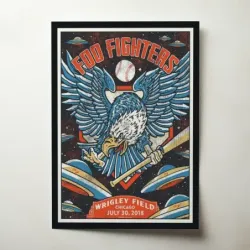 Foo Fighters – Wrigley Field Chicago 2018 Fine Art Concert Poster