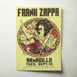 Frank Zappa – Armadillo World Headquarters Fine Art Concert Poster