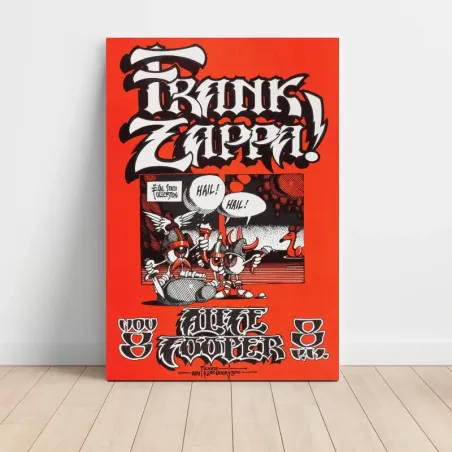 Frank Zappa and Alice Cooper – Cal State Fullerton Fine Art Concert Poster