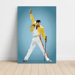 Freddie Mercury – Yellow Jacket Illustration Fine Art Music Poster