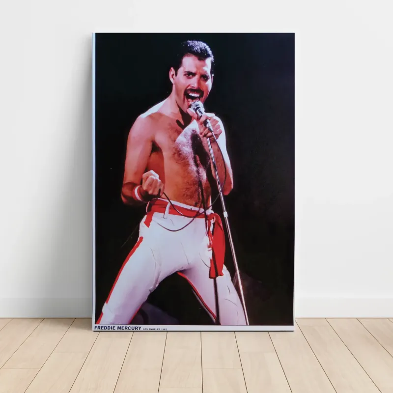 Freddie Mercury – Live Los Angeles 1982 Fine Art Music Poster