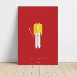 Freddie Mercury – Minimalist Costume Fine Art Music Poster