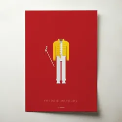 Freddie Mercury – Minimalist Costume Fine Art Music Poster