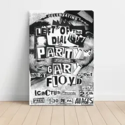 Gary Floyd – Left Of The Dial Party Cactus Records Fine Art Concert Poster