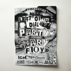 Gary Floyd – Left Of The Dial Party Cactus Records Fine Art Concert Poster