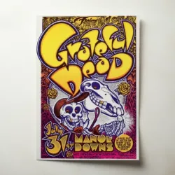Grateful Dead – Manor Downs Austin 1982 Fine Art Concert Poster