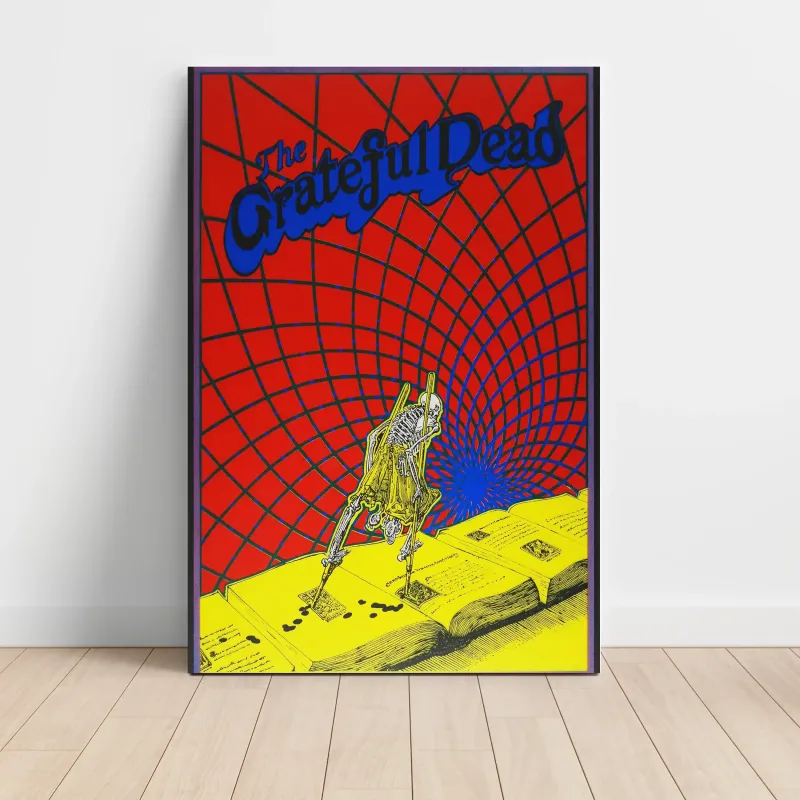 Grateful Dead – Skeleton Web Fine Art Music Poster