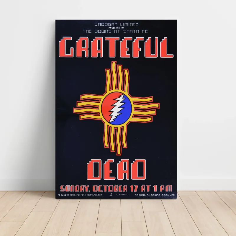 Grateful Dead – The Downs At Santa Fe 1982 Fine Art Concert Poster