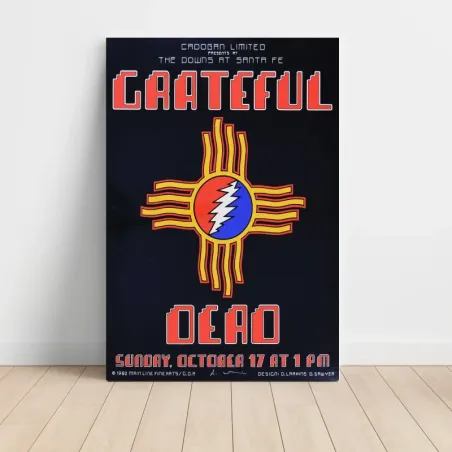 Grateful Dead – The Downs At Santa Fe 1982 Fine Art Concert Poster