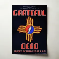 Grateful Dead – The Downs At Santa Fe 1982 Fine Art Concert Poster
