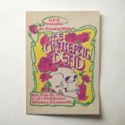Grateful Dead – University Of Illinois Fieldhouse Fine Art Concert Poster