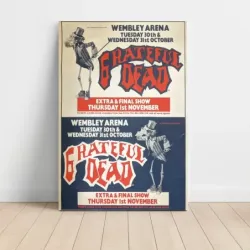 Grateful Dead – Wembley Arena Fine Art Concert Poster