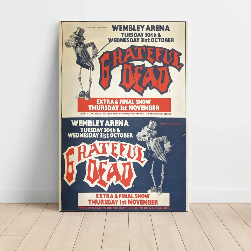 Grateful Dead – Wembley Arena Fine Art Concert Poster