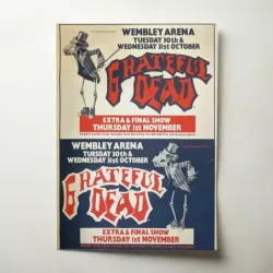 Grateful Dead – Wembley Arena Fine Art Concert Poster
