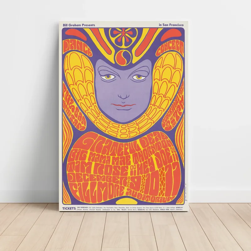 Grateful Dead and Big Mama Mae Thornton – Fillmore Auditorium Fine Art Concert Poster