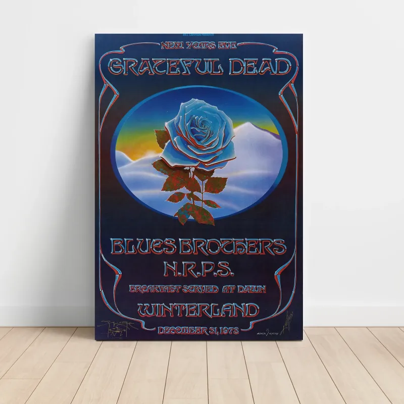 Grateful Dead and The Blues Brothers – Winterland New Year's Eve 1978 Fine Art Concert Poster