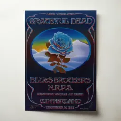 Grateful Dead and The Blues Brothers – Winterland New Year's Eve 1978 Fine Art Concert Poster