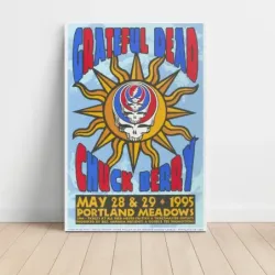 Grateful Dead and Chuck Berry – Portland Meadows 1995 Fine Art Concert Poster