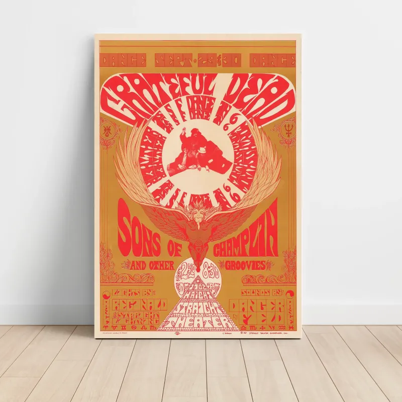 Grateful Dead and Sons of Champlin – Straight Theater Fine Art Concert Poster