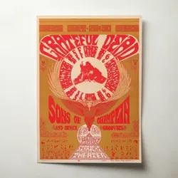 Grateful Dead and Sons of Champlin – Straight Theater Fine Art Concert Poster