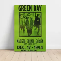 Green Day – Madison Square Garden 1994 Fine Art Concert Poster