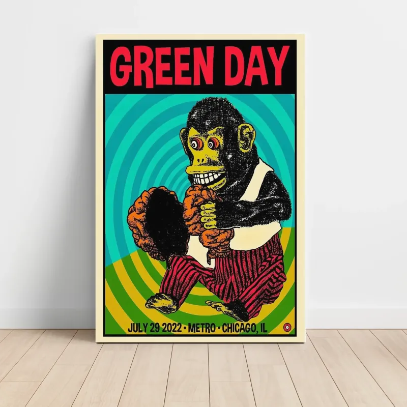 Green Day – Metro Chicago 2022 Fine Art Concert Poster
