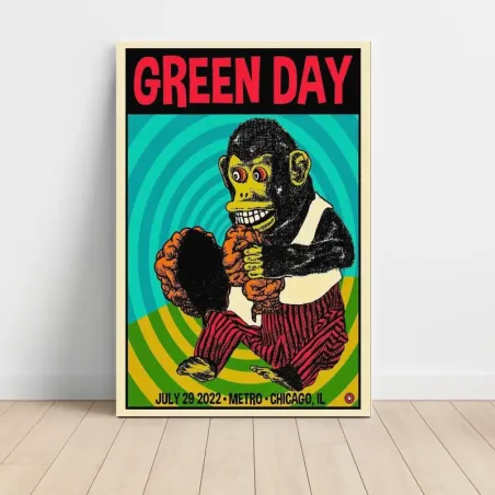 Green Day – Metro Chicago 2022 Fine Art Concert Poster