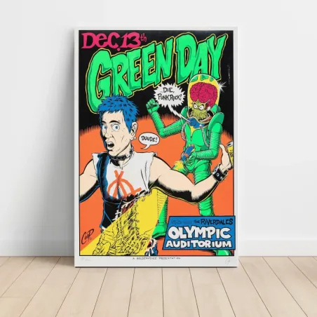 Green Day and The Riverdales – Olympic Auditorium Fine Art Concert Poster