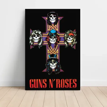 Guns N' Roses – Appetite Cross Red Fine Art Music Poster