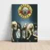 Guns N' Roses – Band Photo With Logo Fine Art Music Poster