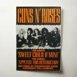 Guns N' Roses – Sweet Child O' Mine Donington Park Fine Art Concert Poster
