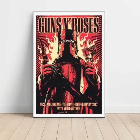 Guns N' Roses and Wolfmother – MCG Melbourne 2017 Fine Art Concert Poster