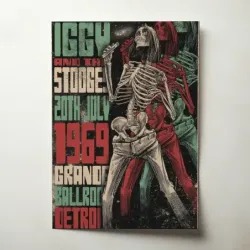 Iggy and The Stooges – Grande Ballroom Detroit 1969 Fine Art Concert Poster
