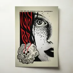 Iggy Pop – Post Pop Depression Heineken Music Hall Amsterdam 2016 Fine Art Concert Poster