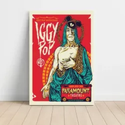 Iggy Pop – Post Pop Depression Paramount Theatre Seattle 2016 Fine Art Concert Poster