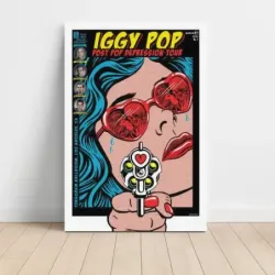 Iggy Pop – Post Pop Depression Teragram Ballroom Los Angeles 2016 Fine Art Concert Poster