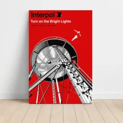Interpol – Turn On The Bright Lights Mexico City 2017 Fine Art Concert Poster
