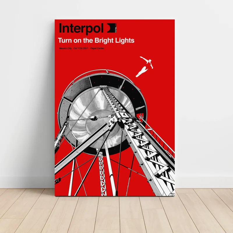 Interpol – Turn On The Bright Lights Mexico City 2017 Fine Art Concert Poster