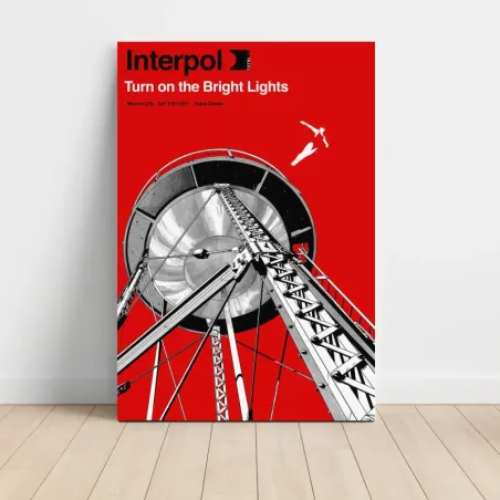 Interpol – Turn On The Bright Lights Mexico City 2017 Fine Art Concert Poster