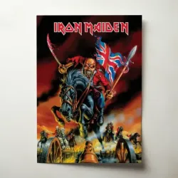 Iron Maiden – Maiden England Union Jack Fine Art Music Poster