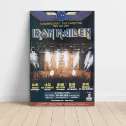 Iron Maiden – Somewhere Back In Time World Tour Brazil 2009 Fine Art Concert Poster