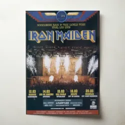 Iron Maiden – Somewhere Back In Time World Tour Brazil 2009 Fine Art Concert Poster