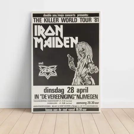 Iron Maiden – The Killer World Tour '81 Nijmegen Fine Art Concert Poster