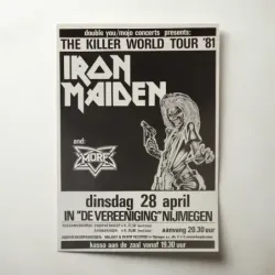 Iron Maiden – The Killer World Tour '81 Nijmegen Fine Art Concert Poster