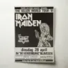 Iron Maiden – The Killer World Tour '81 Nijmegen Fine Art Concert Poster