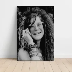 Janis Joplin – Black and White Photo Fine Art Music Poster