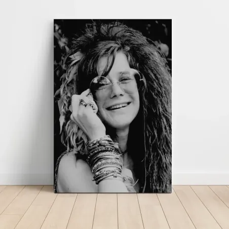 Janis Joplin – Black and White Photo Fine Art Music Poster