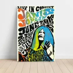 Janis Joplin – Live In Concert Aerodrome Fine Art Concert Poster